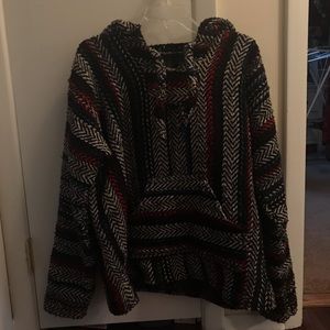 Baja Joe Rasta Pullover Hoodie Size L